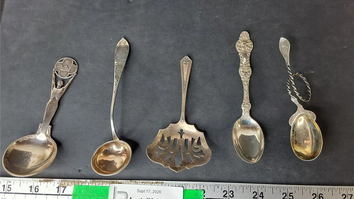 (5) Sterling Silver Spoons