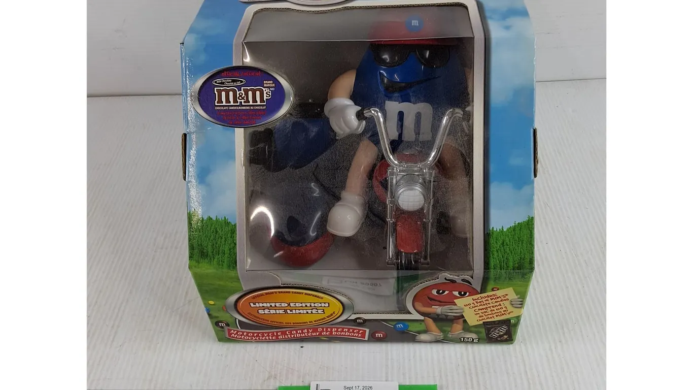 M&Ms Limited Edition Motorcycle Candy Dispenser