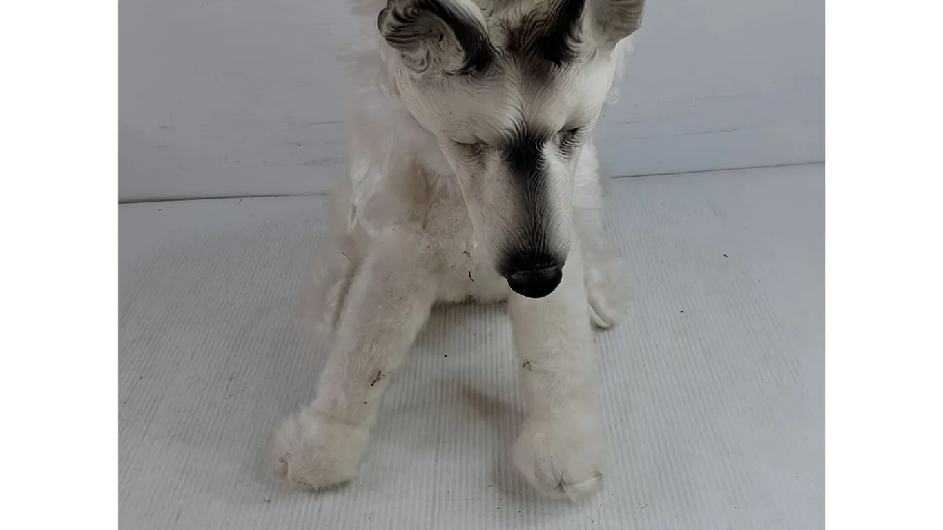 Vintage Stuffed Husky Toy