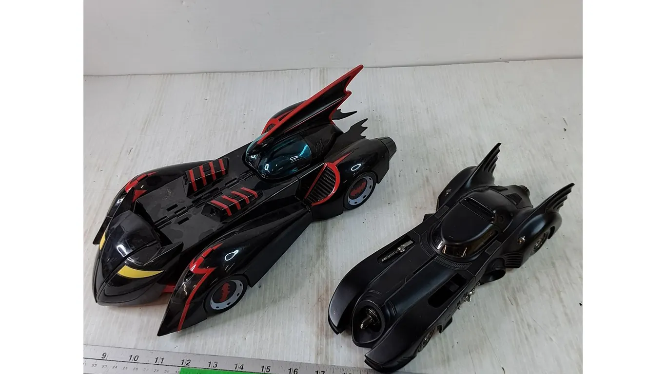 (2) Batmobile Toys, Batman 1989 and Batman The Brave and The Bold
