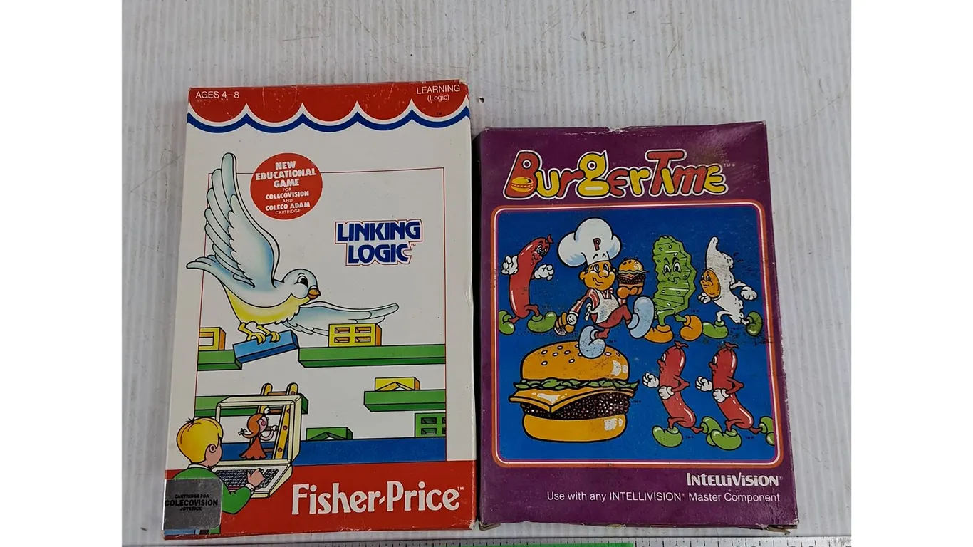 Fisher Price Linking Logic Game & BurgerTime Intellivision Game
