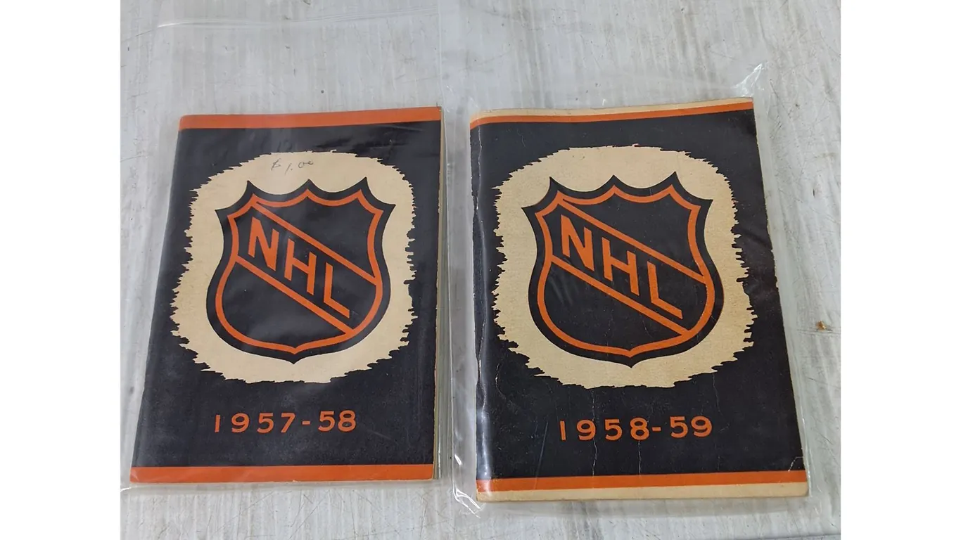 (2) NHL Radio & Press Guides 1957-58, 1958-59