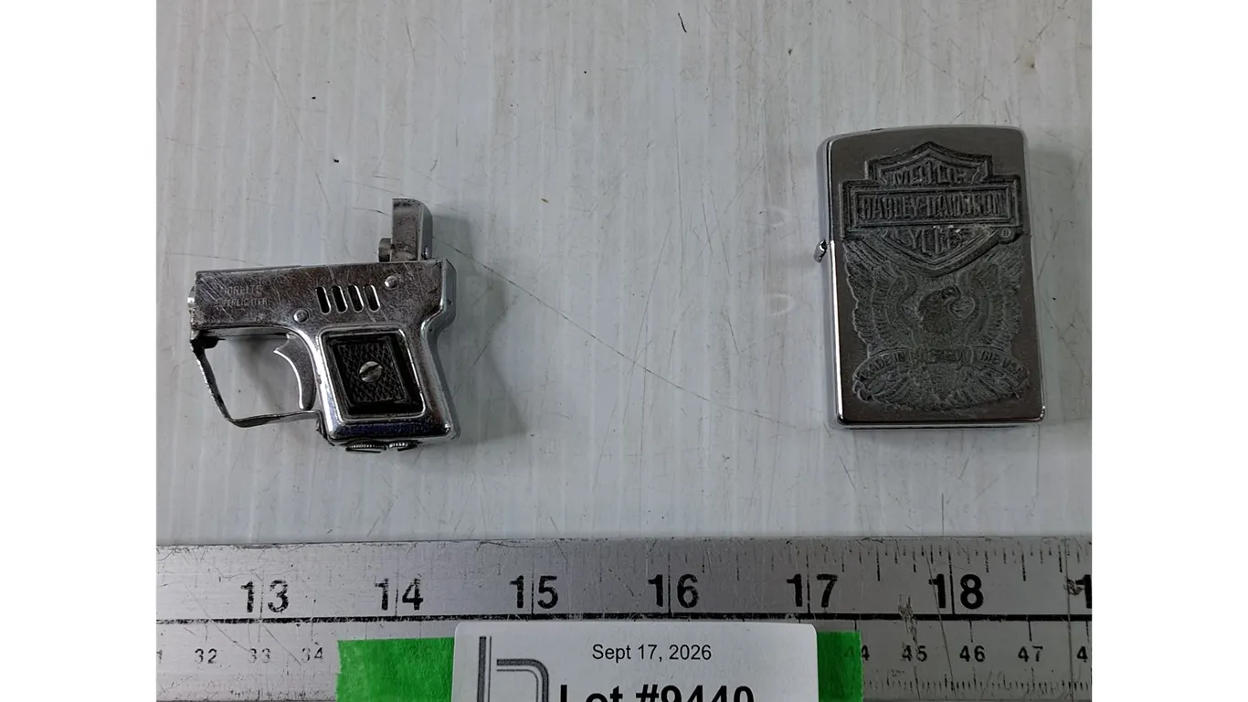Harley Davidson Motorcycles Zippo Lighter,Mortimer Superlighter Pistol Style Both Untested