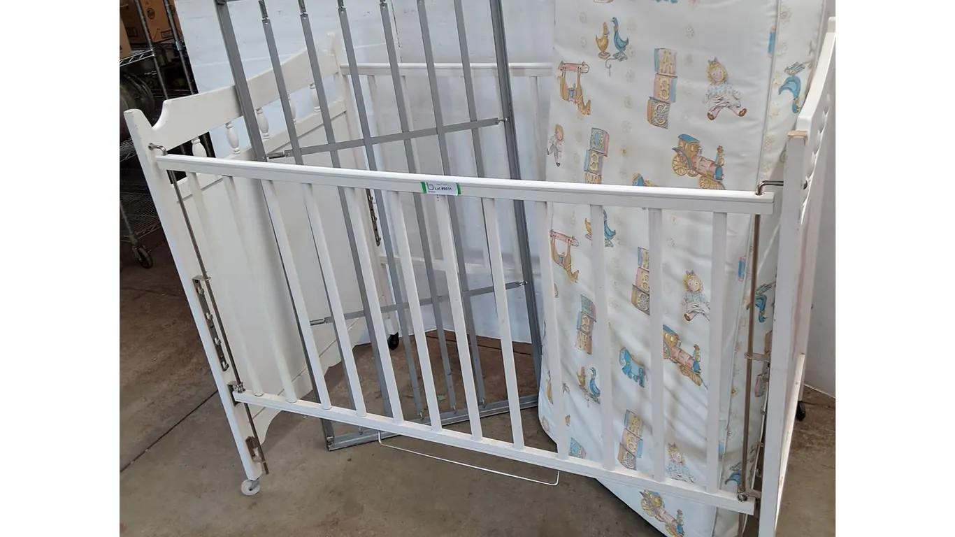 * Vintage Baby Crib - 53x30x43" - Cannot Ship