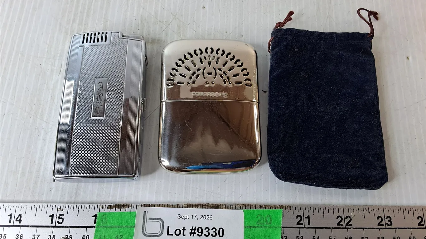 Vintage Pocket Hand Warmer & Combination Light/Cigarette Holder- Both As Is