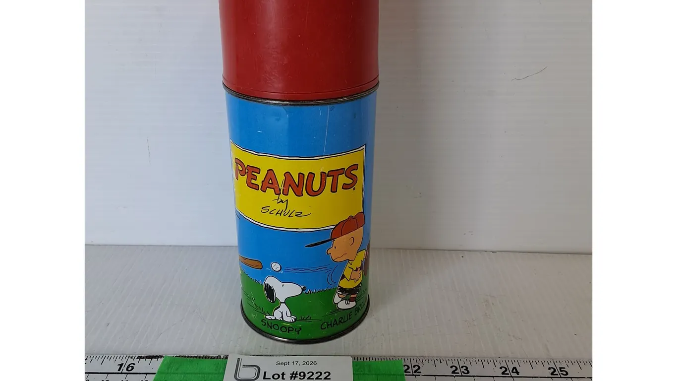 Vintage Peanuts Thermos 8"