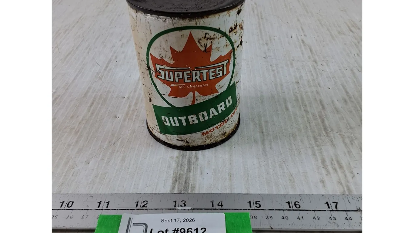 Supertest Outboard Motor Oil Can Open As-Is