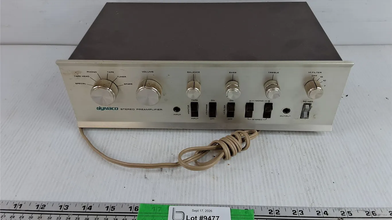Vintage Dynaco Stereo Preamplifier - Powers On, As Is