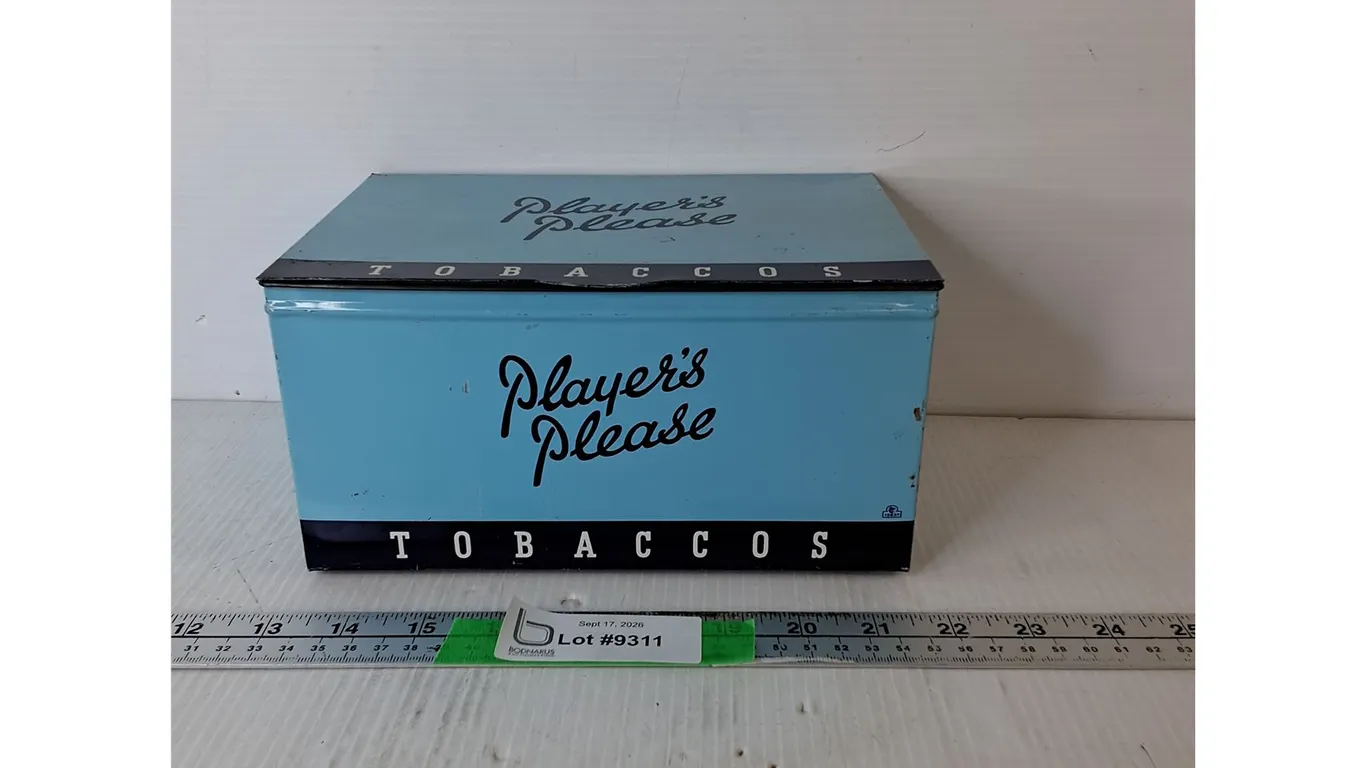 Player's Please Tobaccos Tin 8.75" x 5.75" x 4.5"