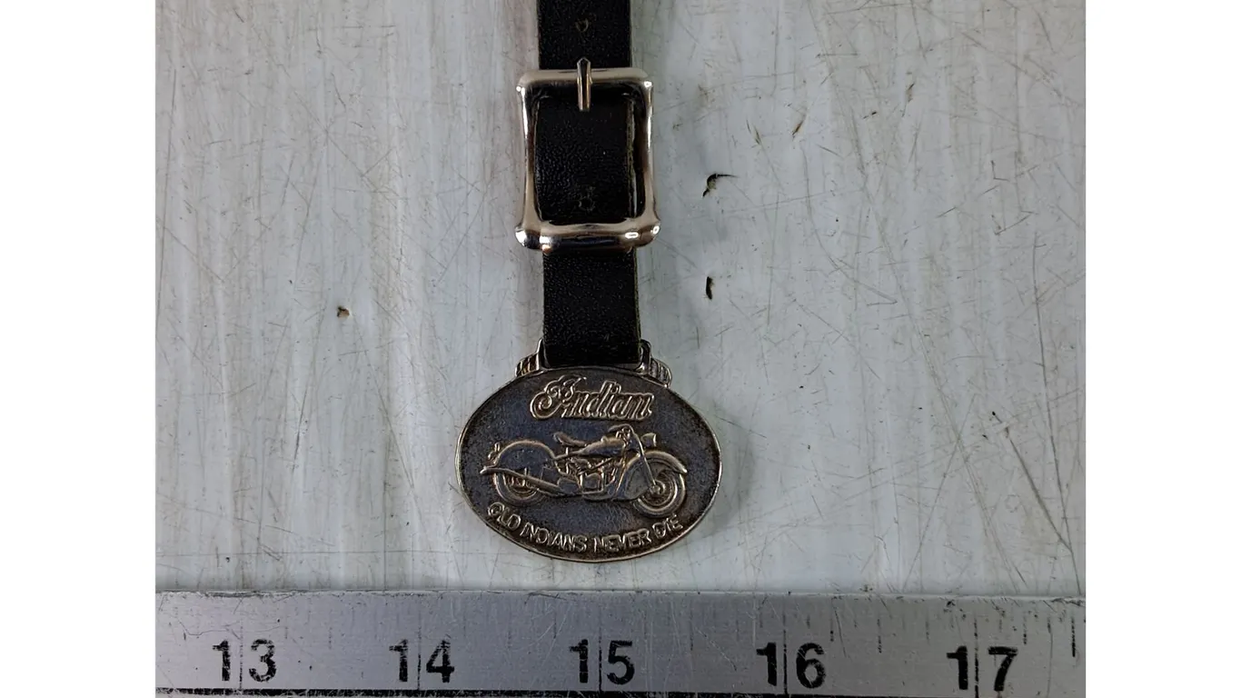 Indian Motorcycle Pocket Watch Keychain Fob