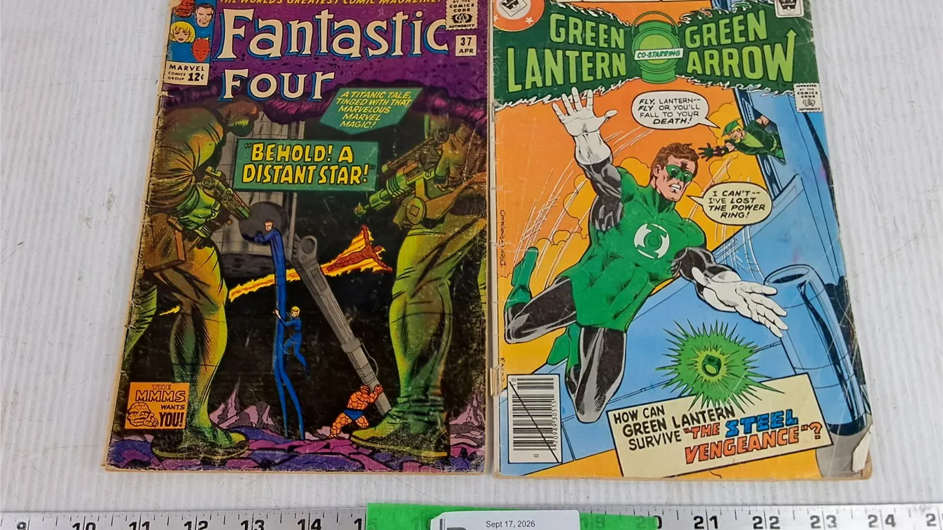 Vintage Comics - Fantastic Four & Green Lantern, Green Arrow