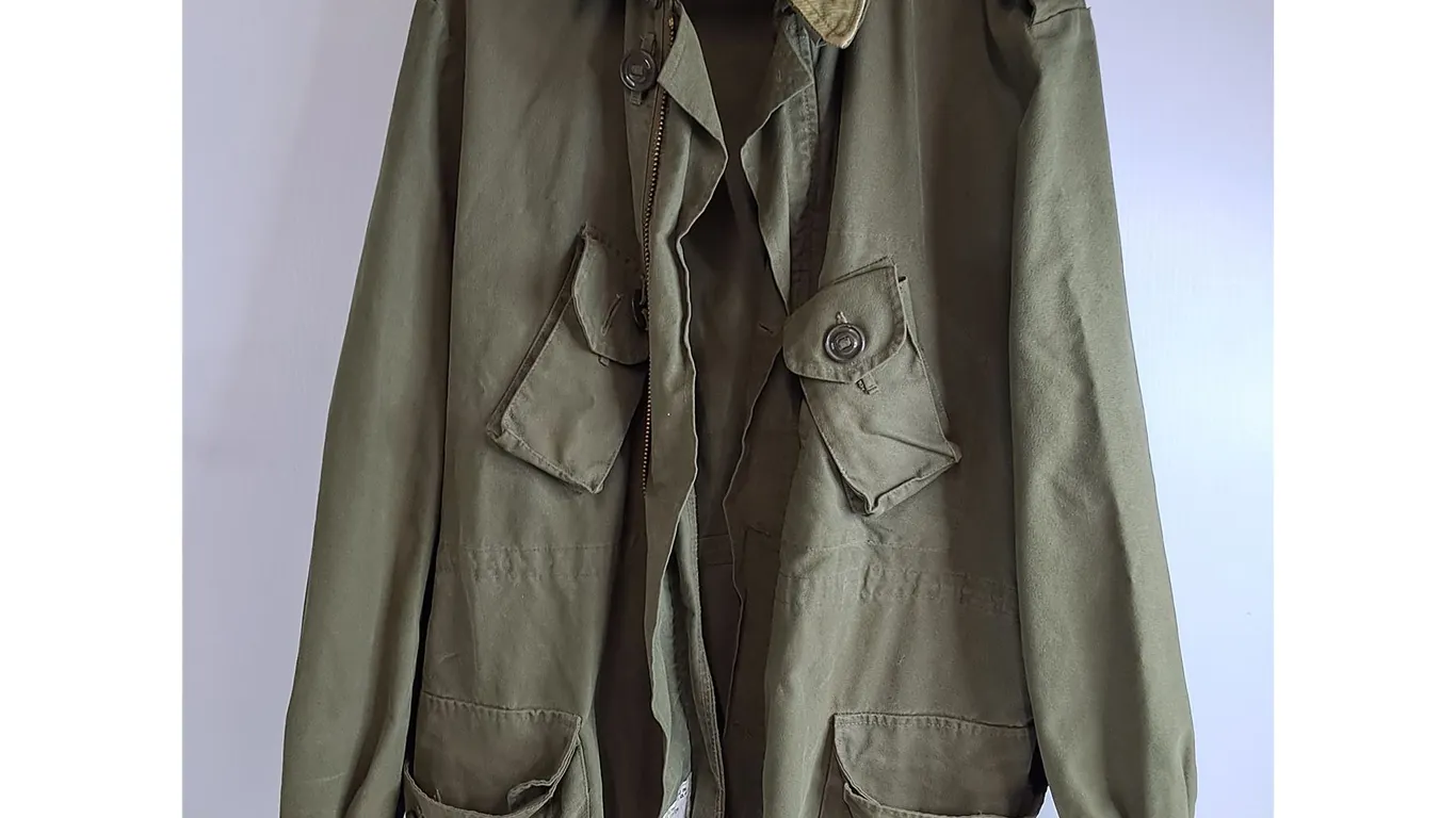 Vintage Canadian Military OG-107 GS MK II Combat Coat-Size 9 Tall/Large