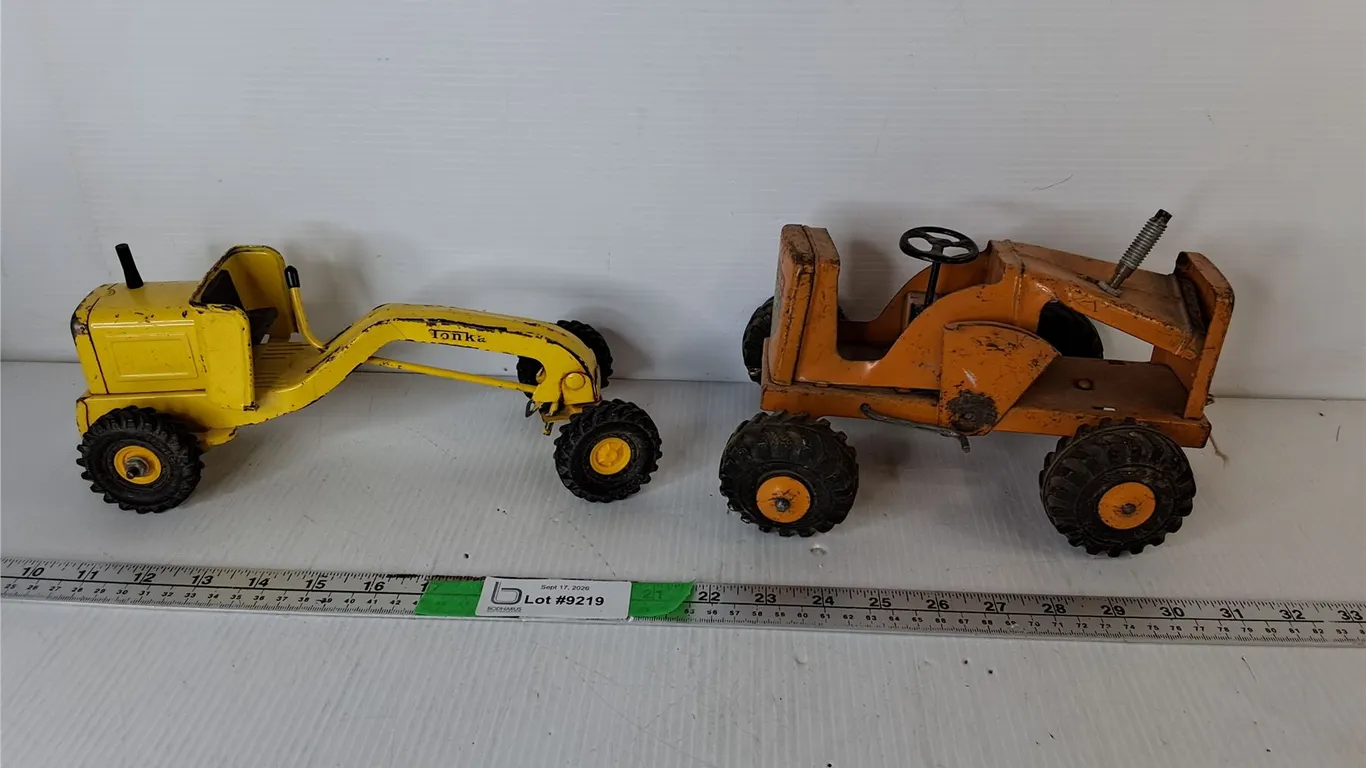 Vintage Model Lumar High Lift Loader & Tonka Road Grader