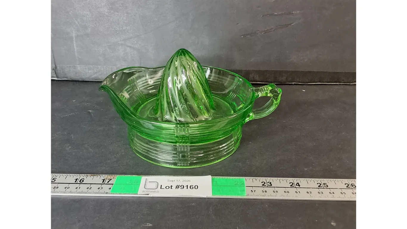 Uranium Glass Citrus Reamer