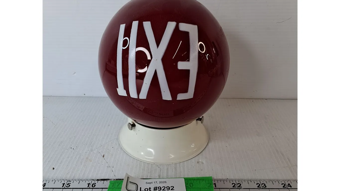 Glass Exit Globe 7"