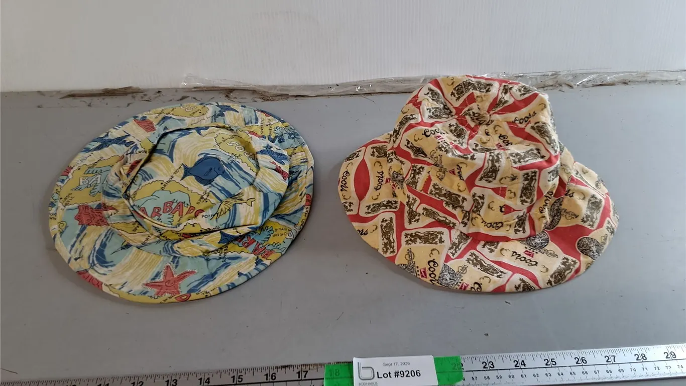 Coors & Barbados Bucket Hats- Approx. S