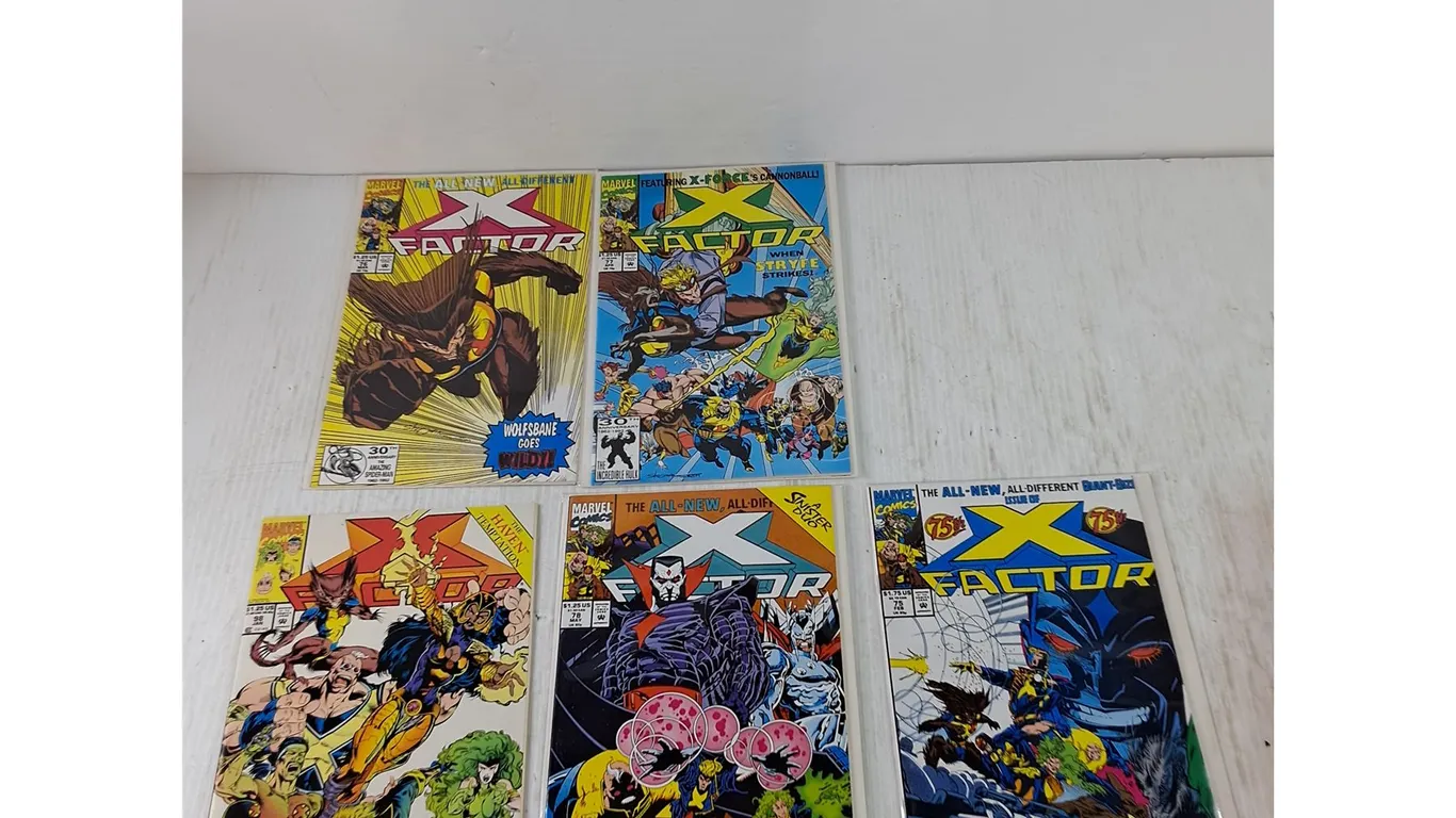 (5) Original 1990s X-Factor Marvel Comics