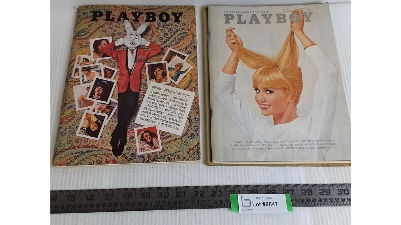 (2) Vintage Playboy Magazines