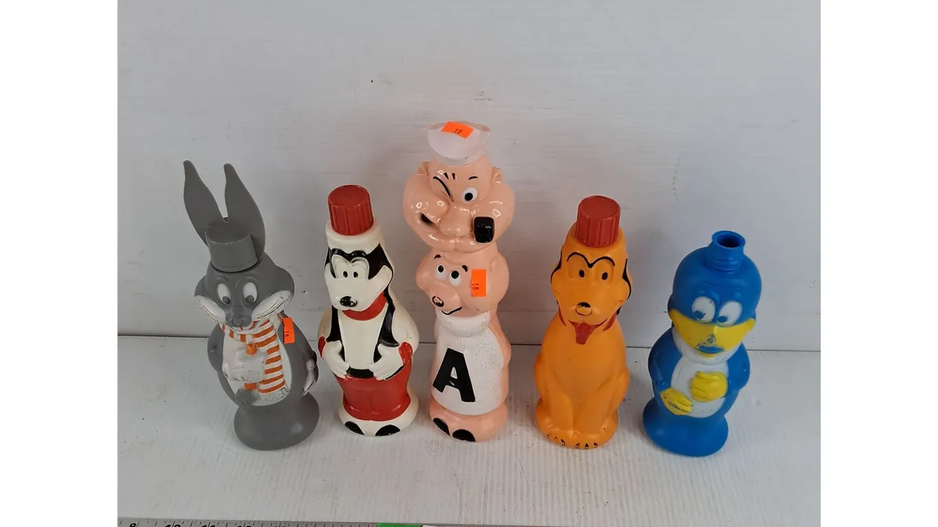 Vintage Soaky Plastic Bottles