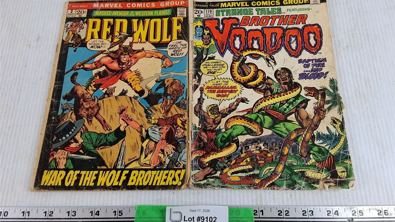 Vintage Marvel Red Wold & Brother Voodoo Comics