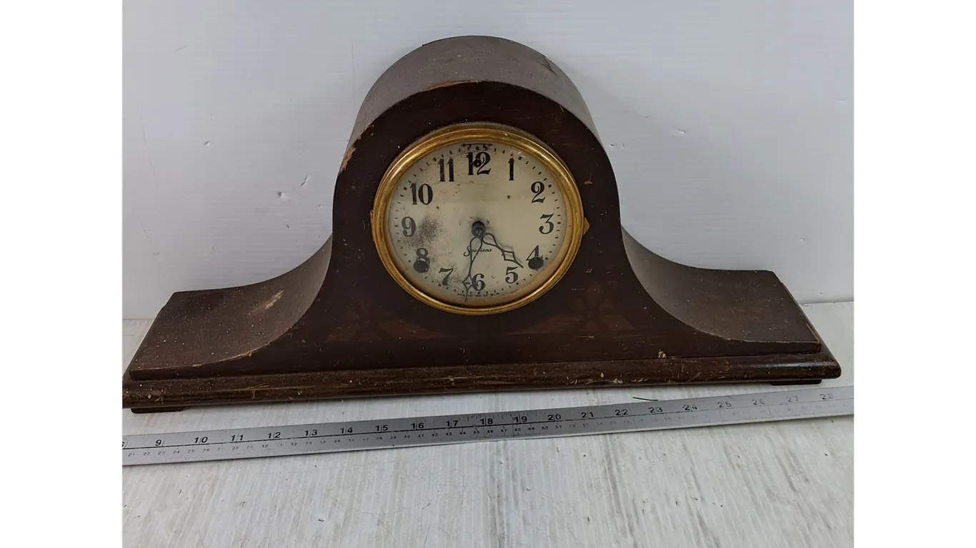 Sessions Standing Wooden Clock