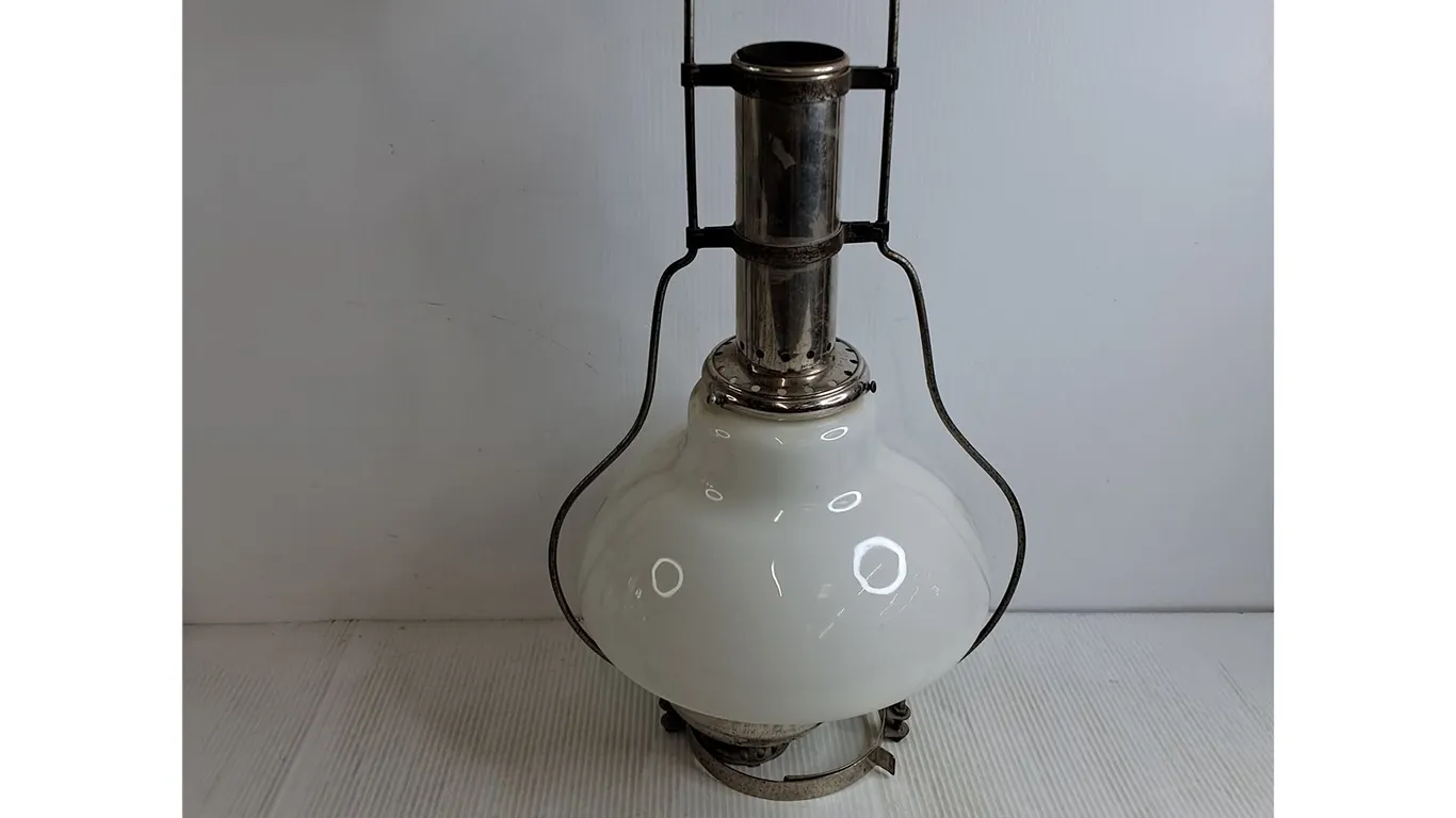 # Antique Aladdin Model 5 Hanging Lamp