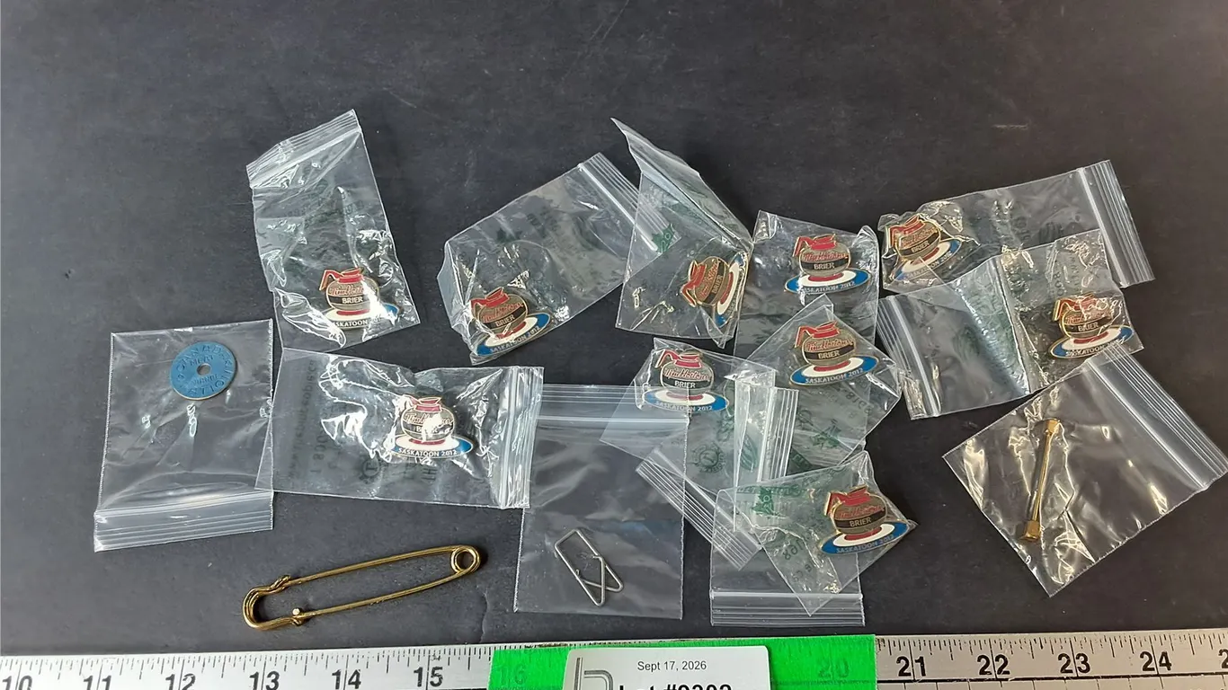 Tim Horton's Brier 2012 Pins, 3" Safety Pin, Lapel Pin