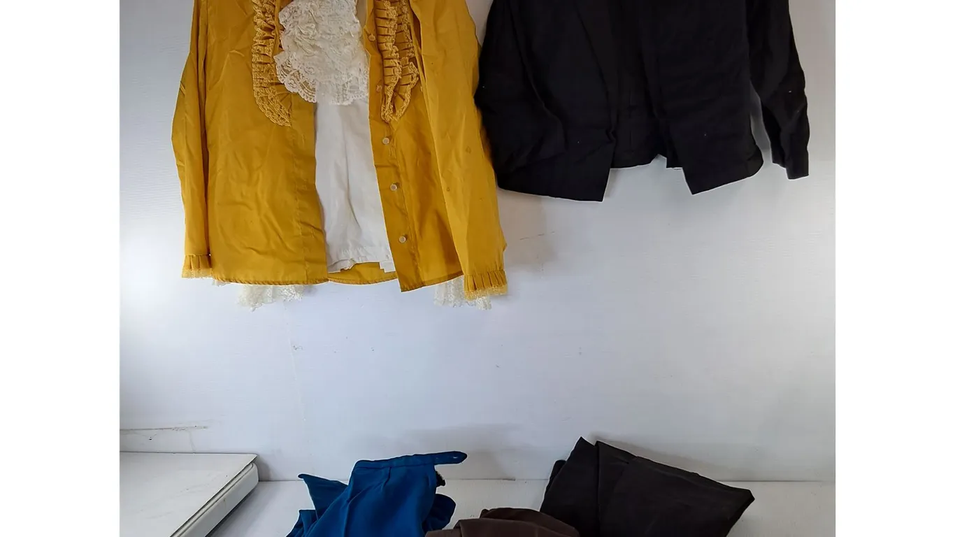 Vintage Women's Dress Tops- S/L & Pants-16 & 33"