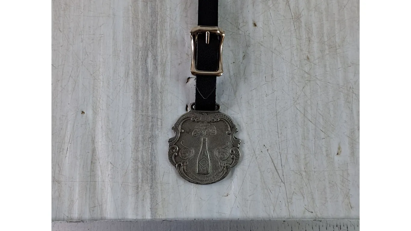 Coca-Cola Pocket Watch Keychain Fob