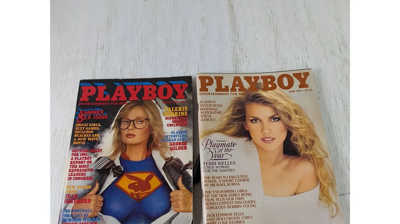 (2) Playboy Magazines, August & June 1981