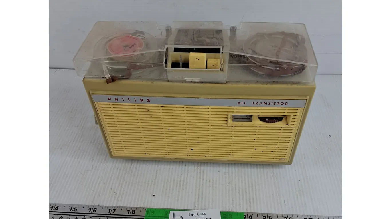 Vintage Philips All Transistor Tape Player - As Is