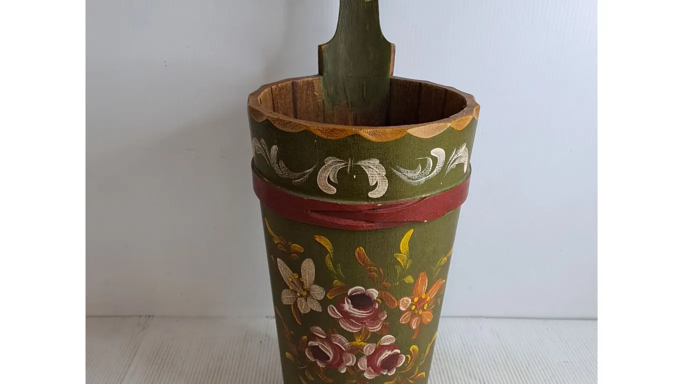 Scandinavian Hand Painted Umbrella Stand