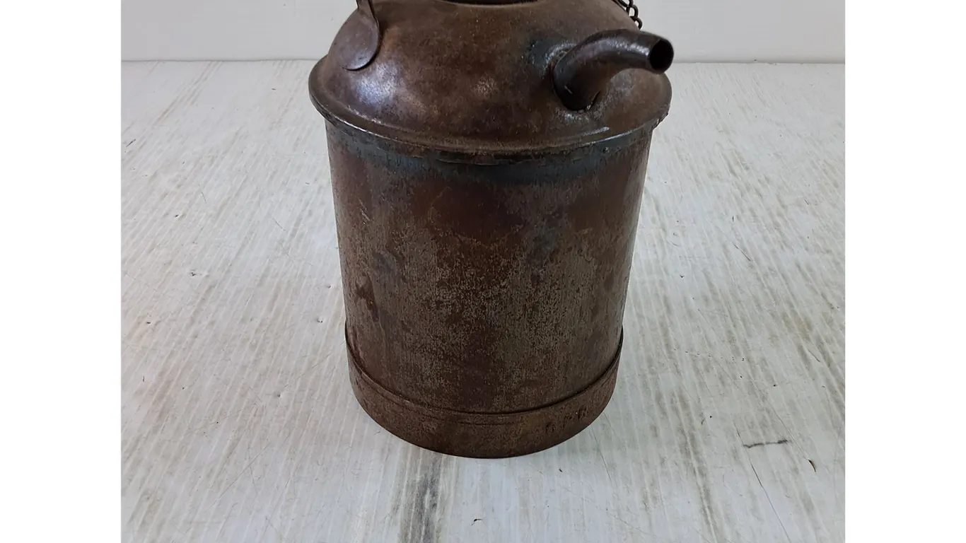 Antique CPR Metal Container, Stamped CPR