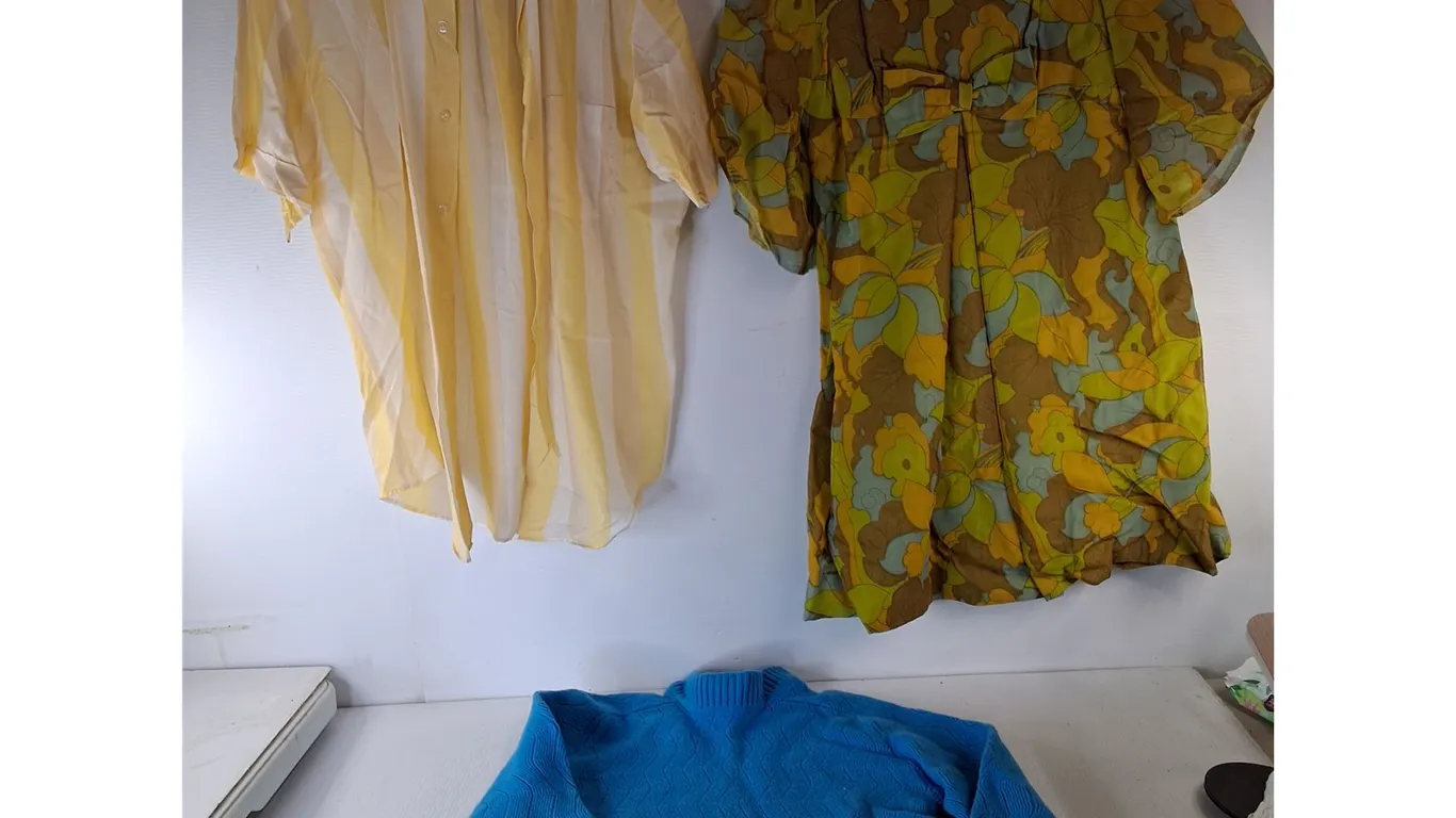 Women's Vintage Tshirt, Dress & Wool Sweater-L
