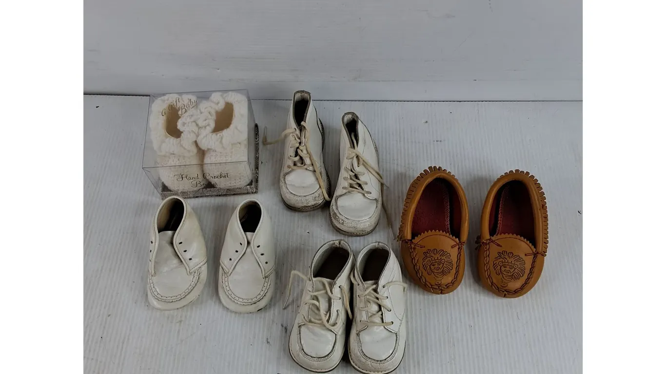 Assorted Vintage Baby Shoes
