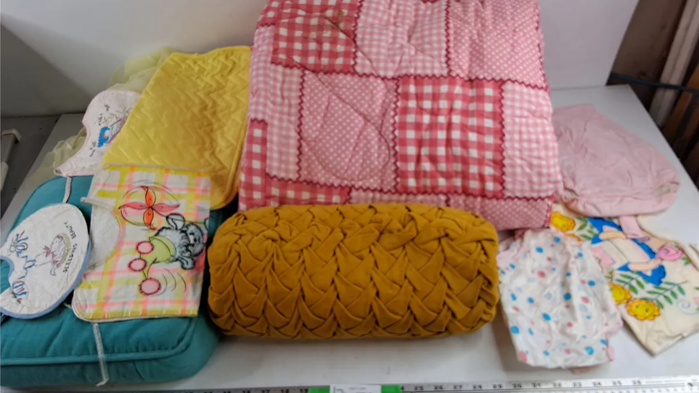 Bibs, Vintage Pillows, Comforter, Misc