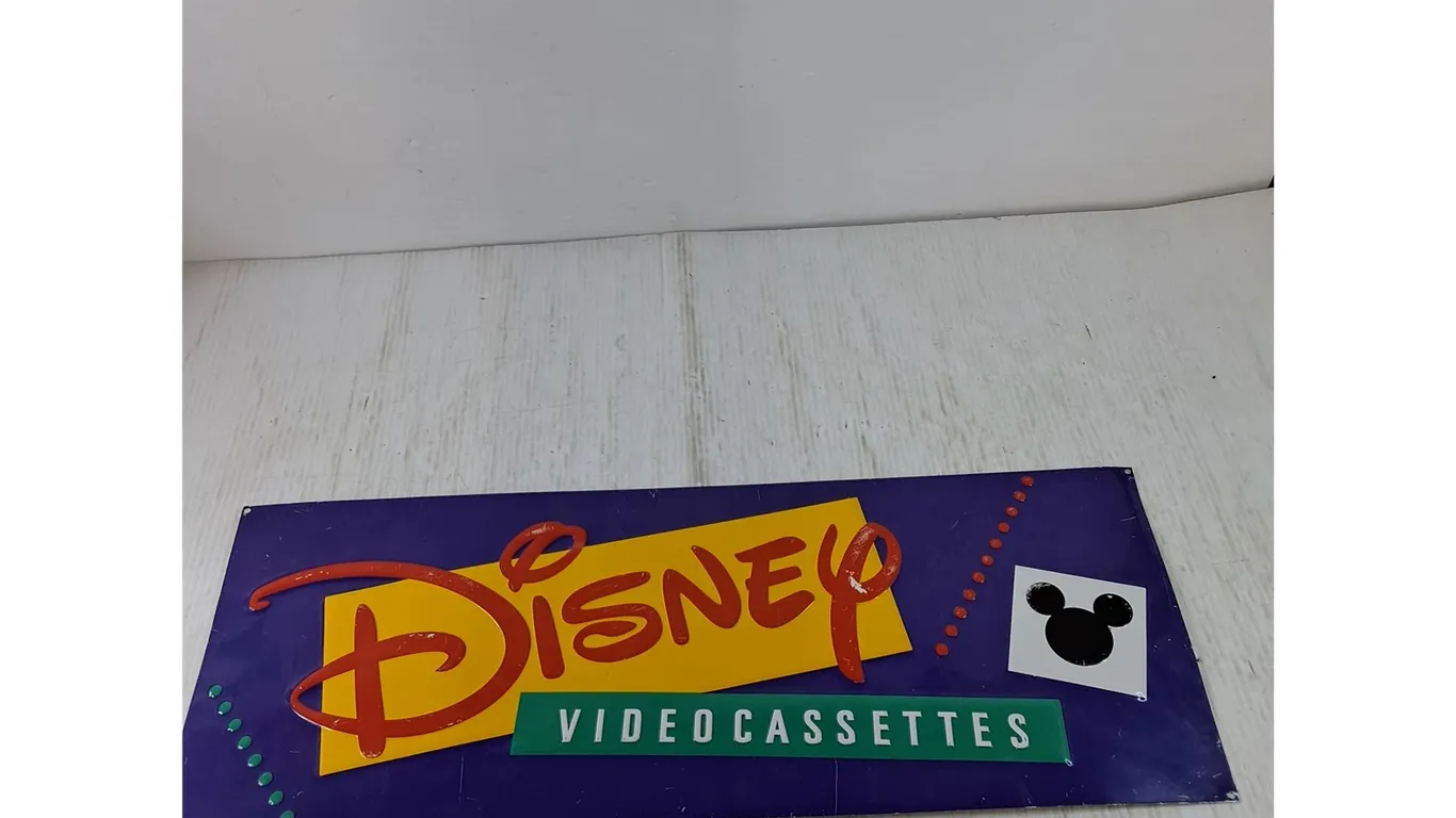 Disney Videocassettes Metal Sign