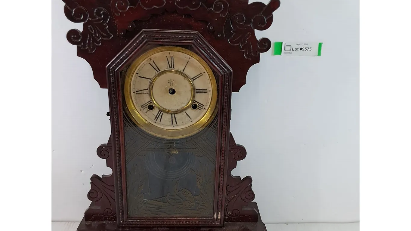 Wooden Clock Untested As-Is No Hands