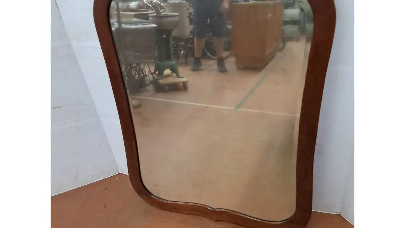 * Antique Wooden Frame Mirror - 35x47" - Cannot Ship