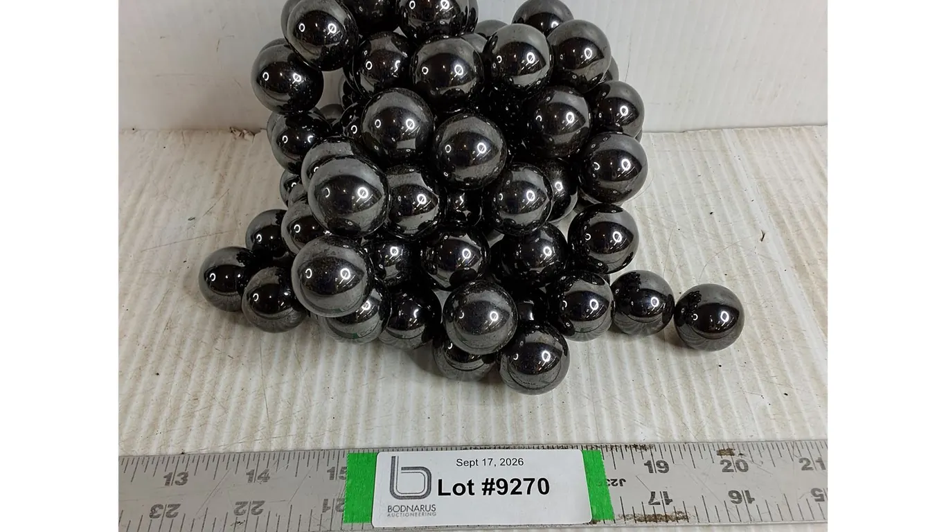 Lot of Magnetic Hematite Spheres in High Gloss Finish/Reflection