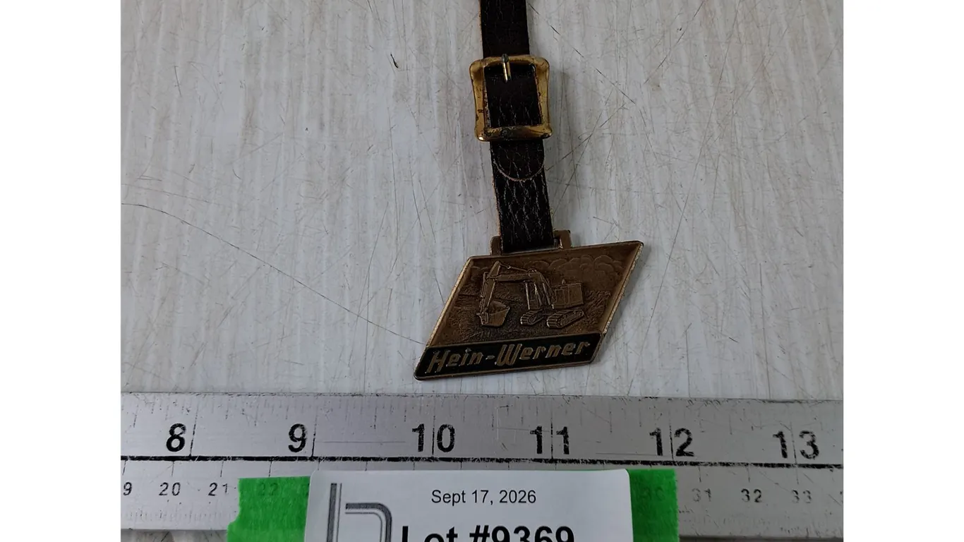 Hein-Werner Heavy Equipment Machine Pocket Watch Keychain Fob