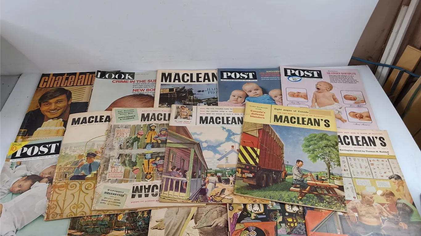 Vintage Magazines - Post, Look, Macleans, Chatelaine