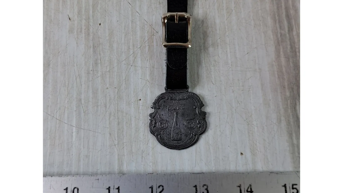 Coca-Cola Pocket Watch Keychain Fob