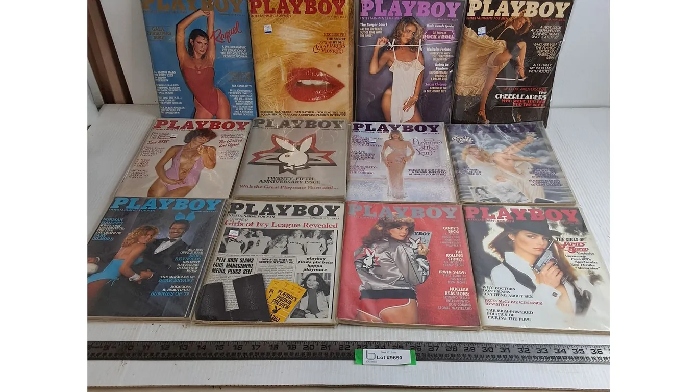 (12) 1979 Playboy Magazines
