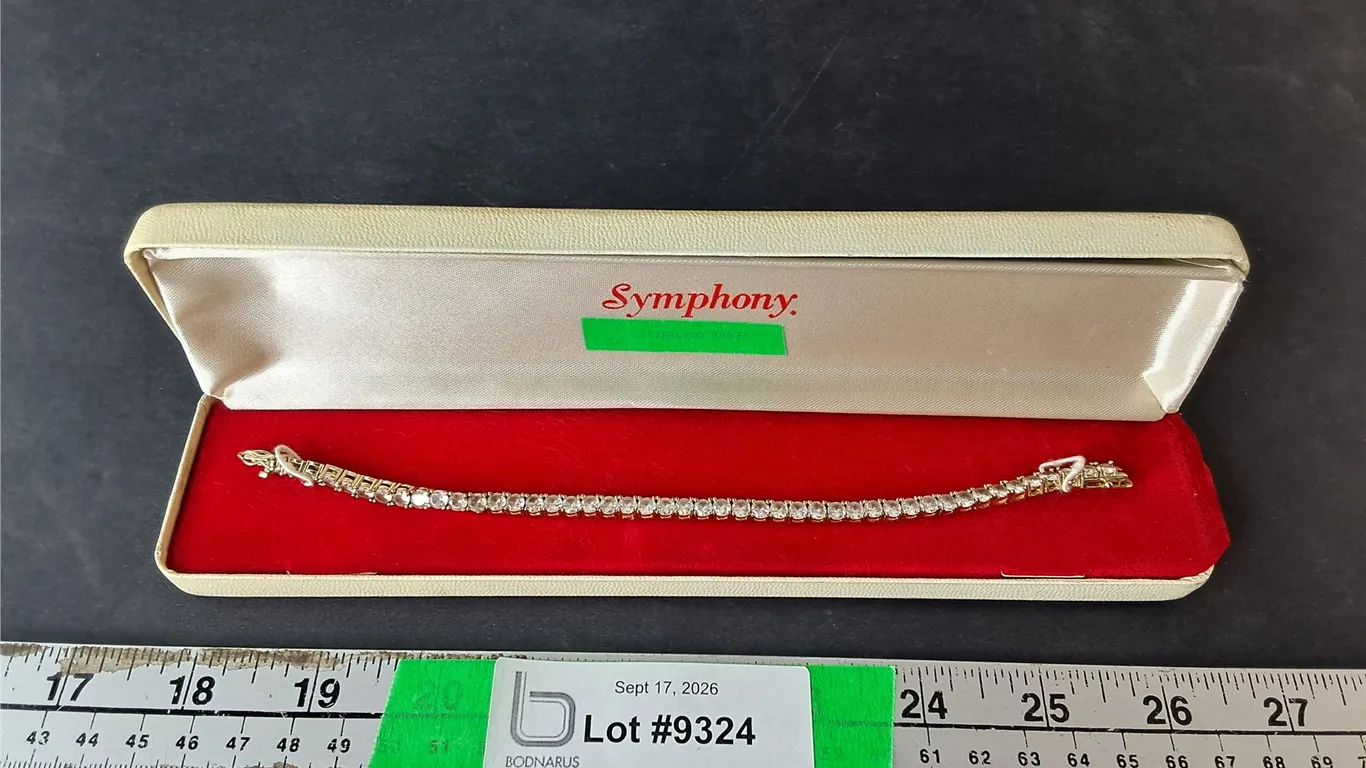 Gold Toned Tennis Bracelet