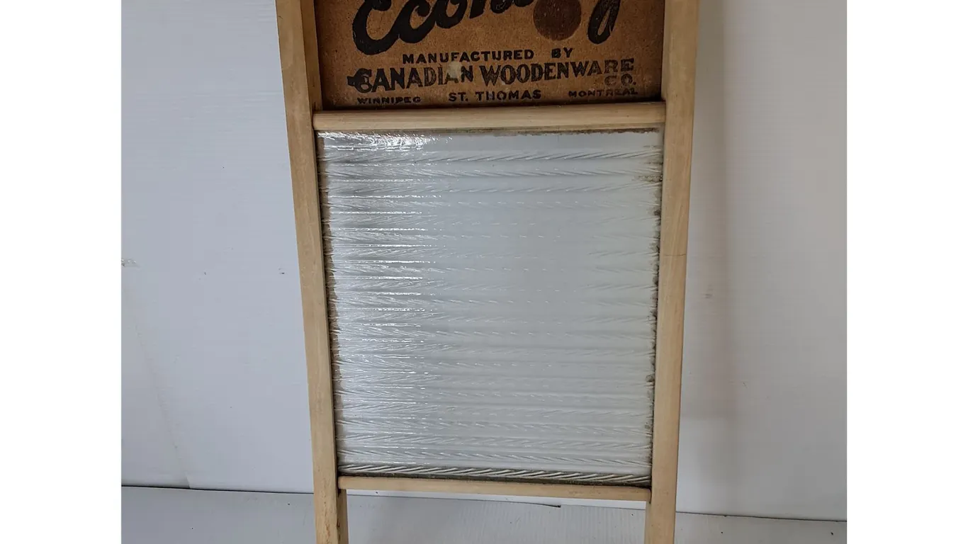 Vintage Economy Wooden Washboard 23.5" Long