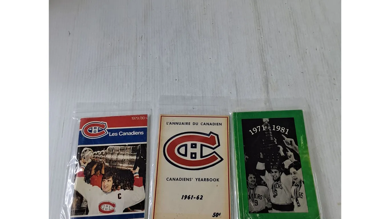 Montreal Canadiens Yearbooks 1961-62, 1979-80, PA Raiders 1971-81