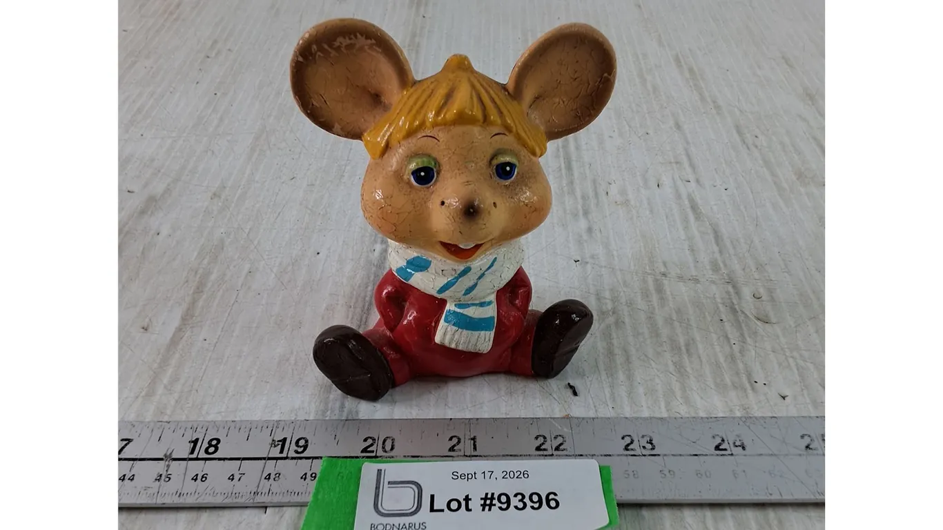 Ceramic Topo Gigio Mouse Character Figurine As-Is