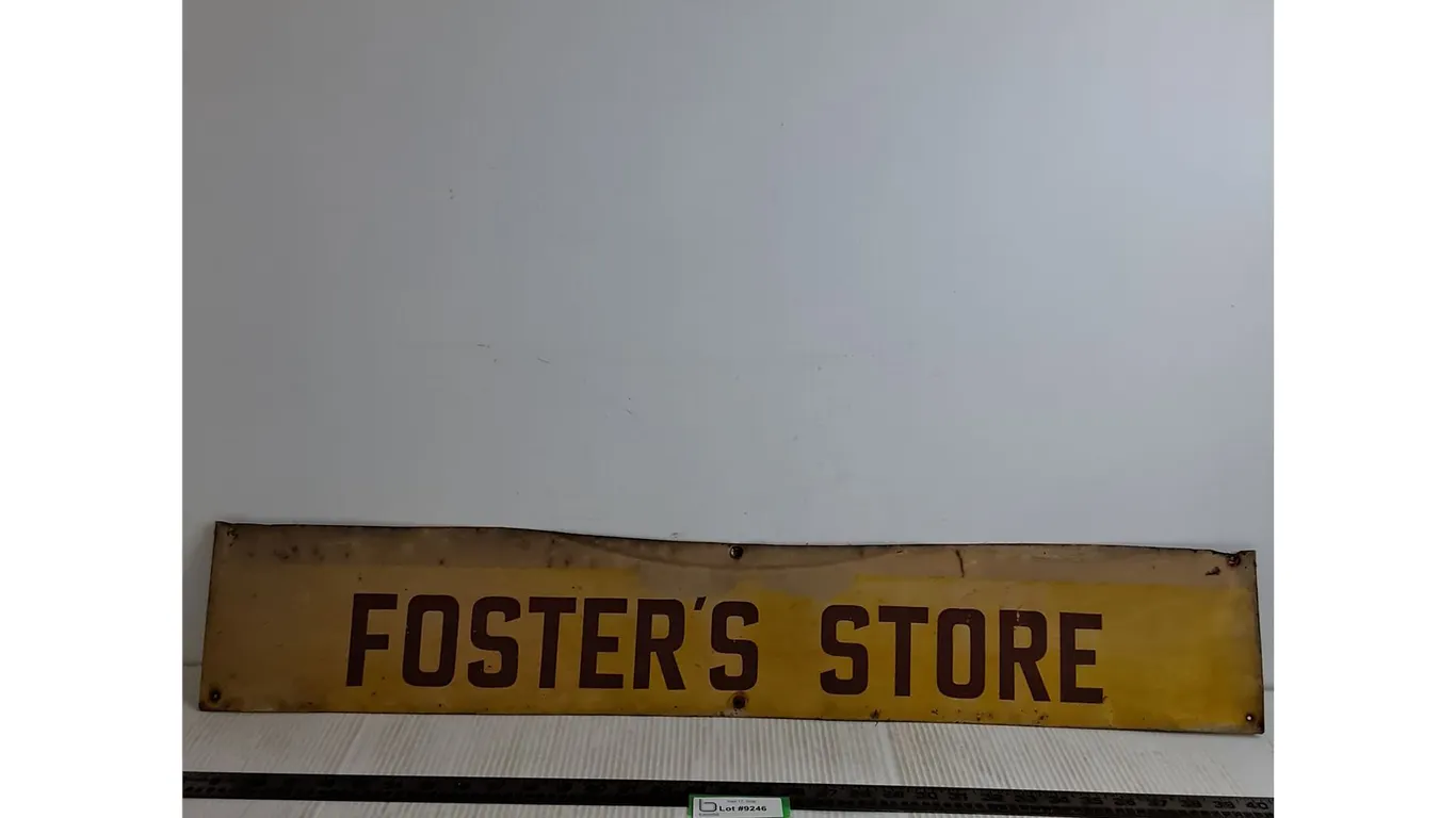 "Foster's Store" Sign - 35" x 6"