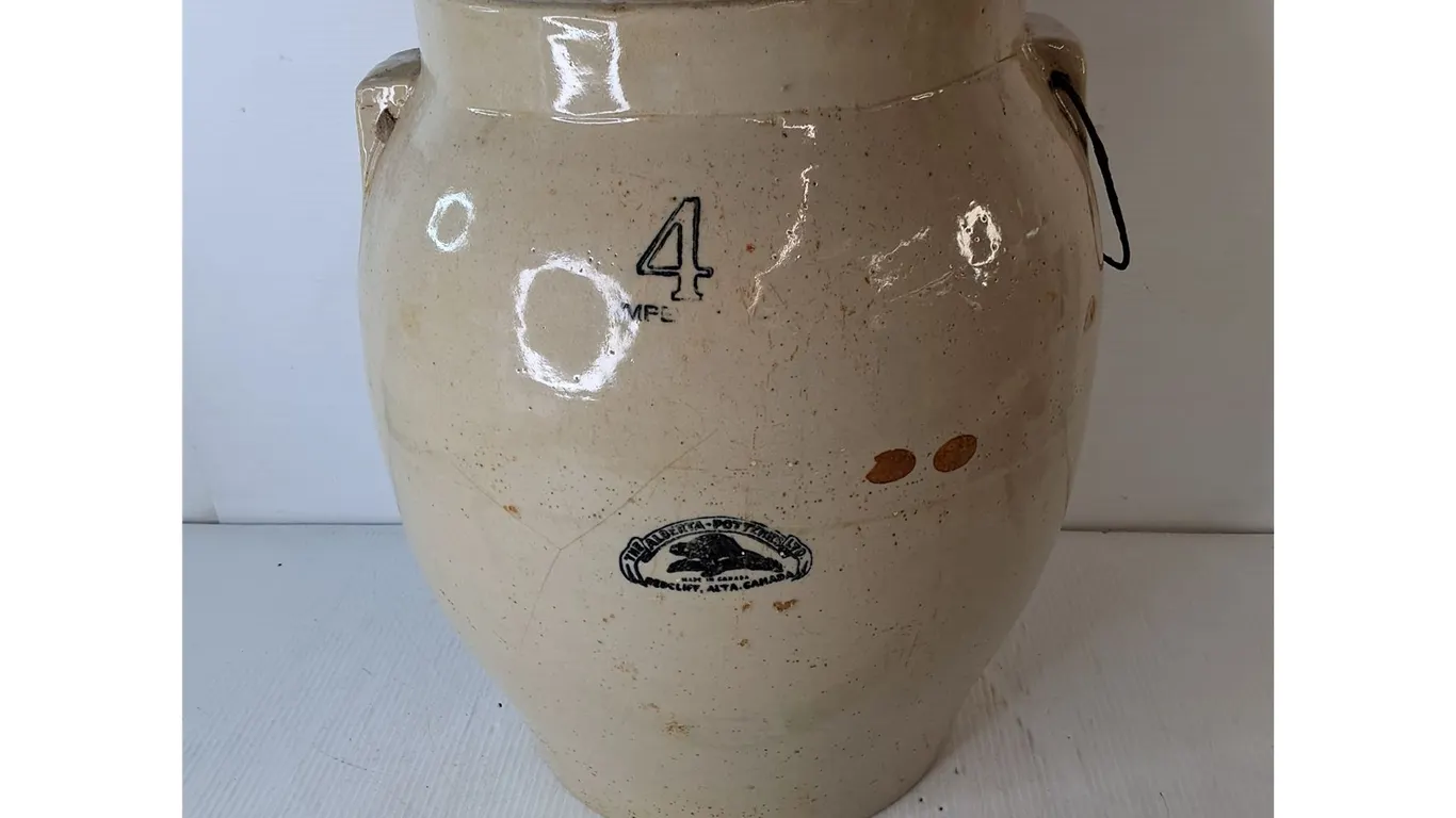 #Medalta Potteries Stoneware Butter Churn Crock 15.5"- Can't Ship